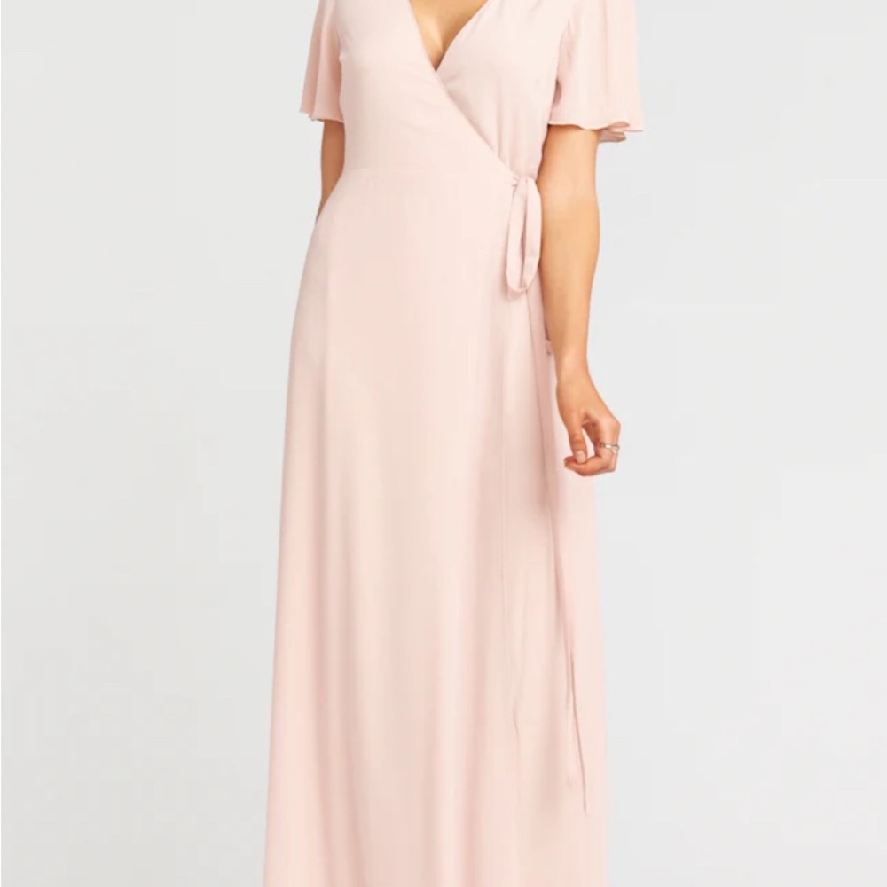 Show Me Your MuMu Blush Wrap Dress